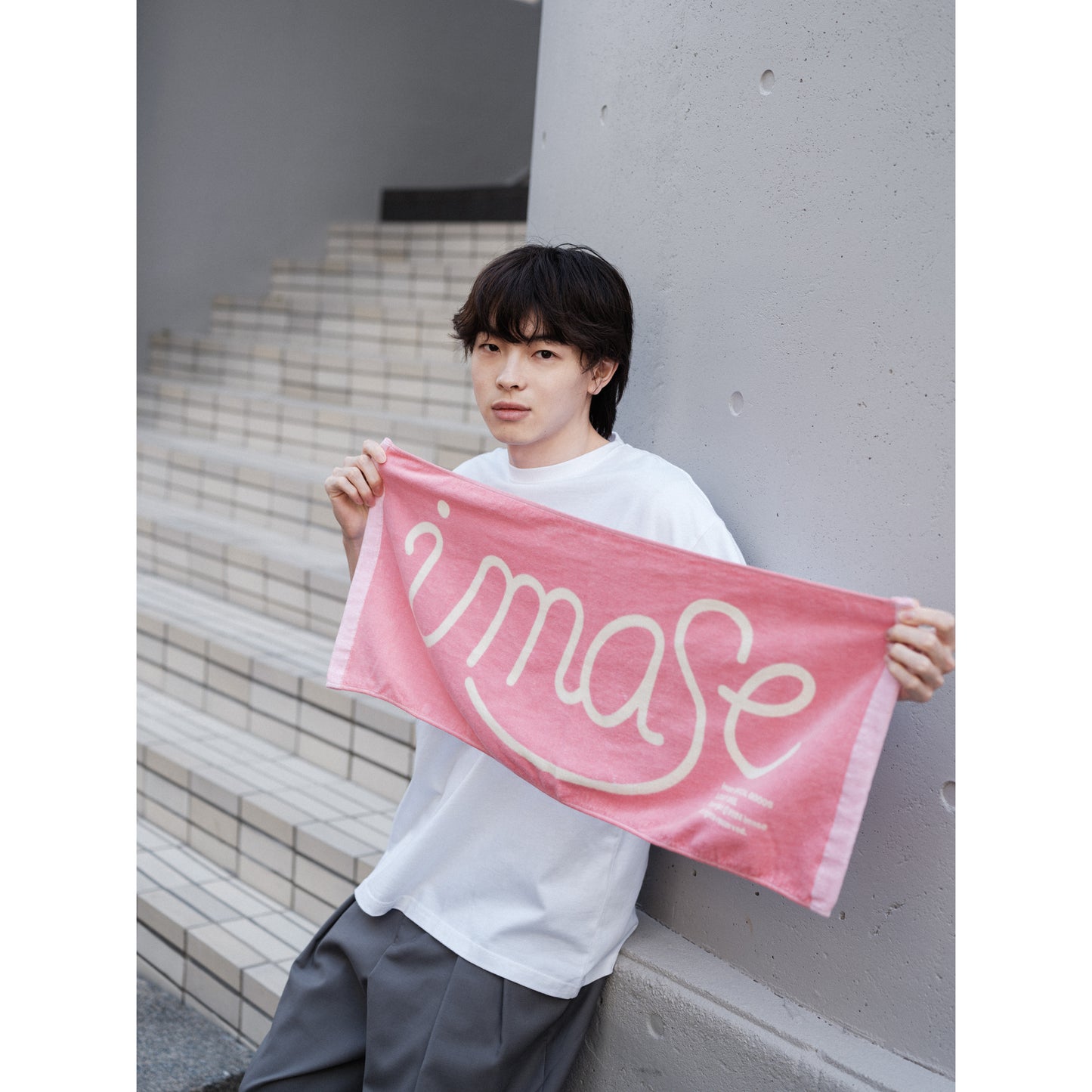 imase LOGO TOWEL / PINK