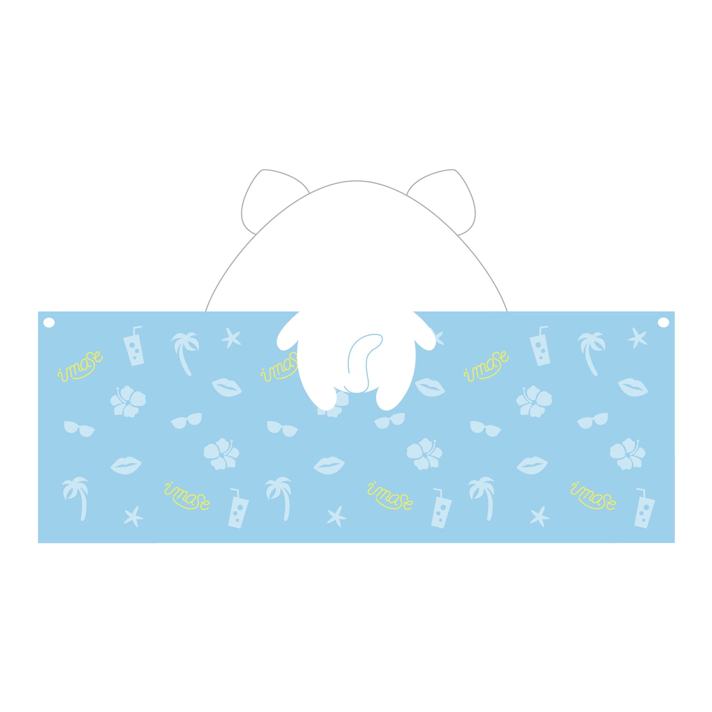 BUSAIKU NA NEKO HOODED TOWEL