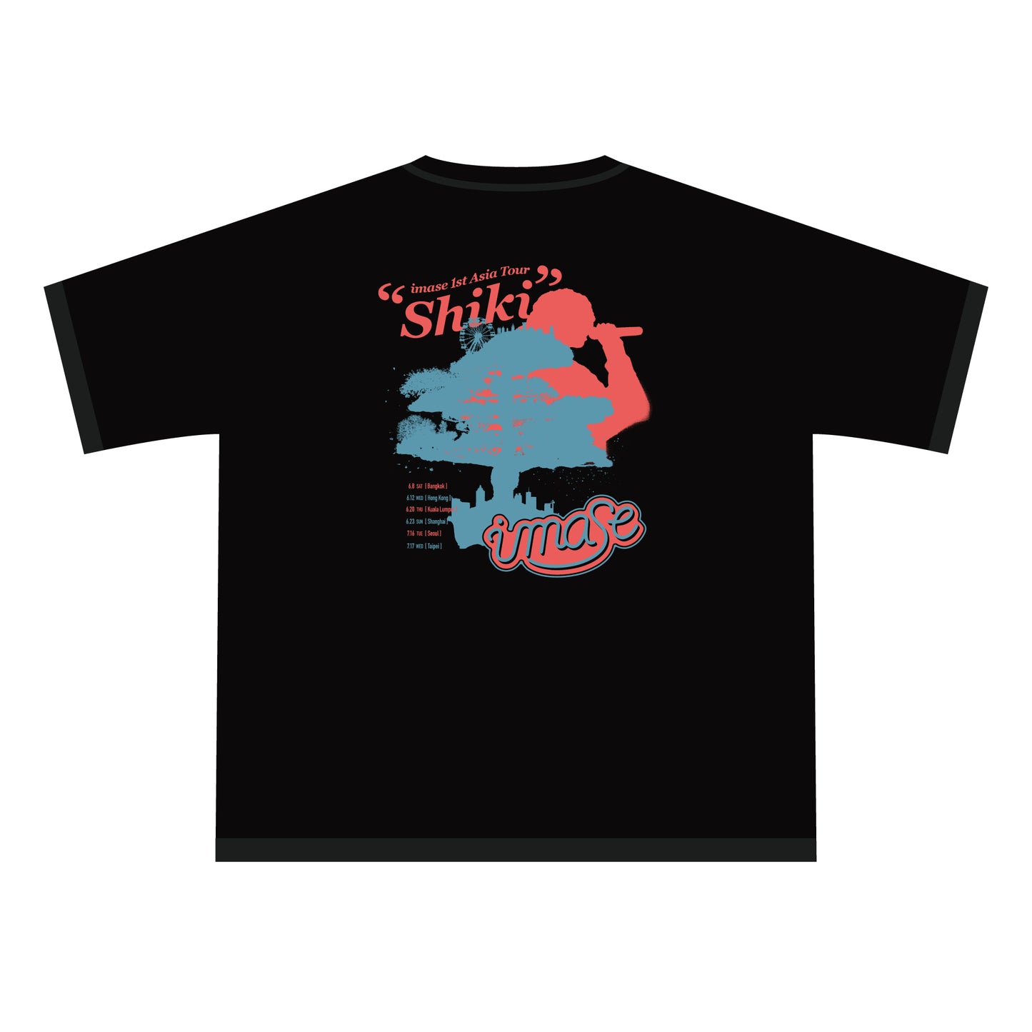 Shiki IN ASIA T-SHIRTS / BLACK