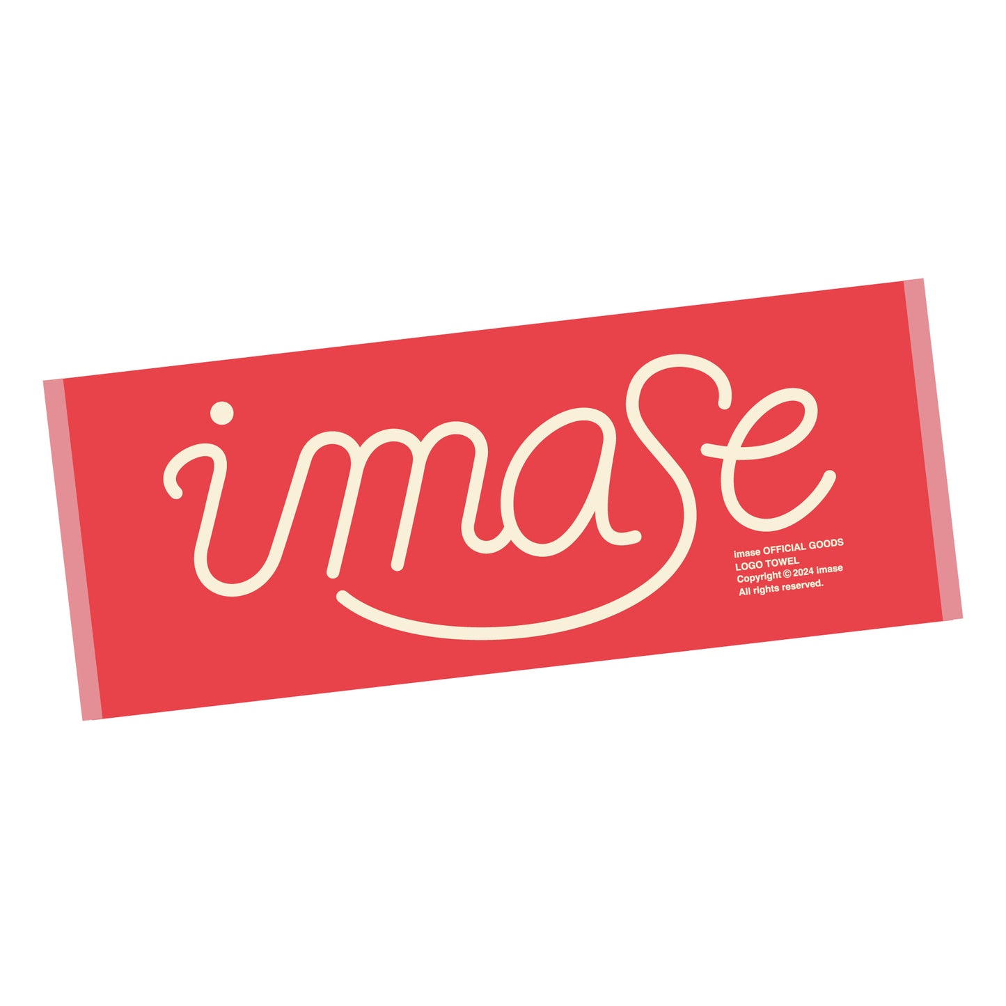imase LOGO TOWEL / RED