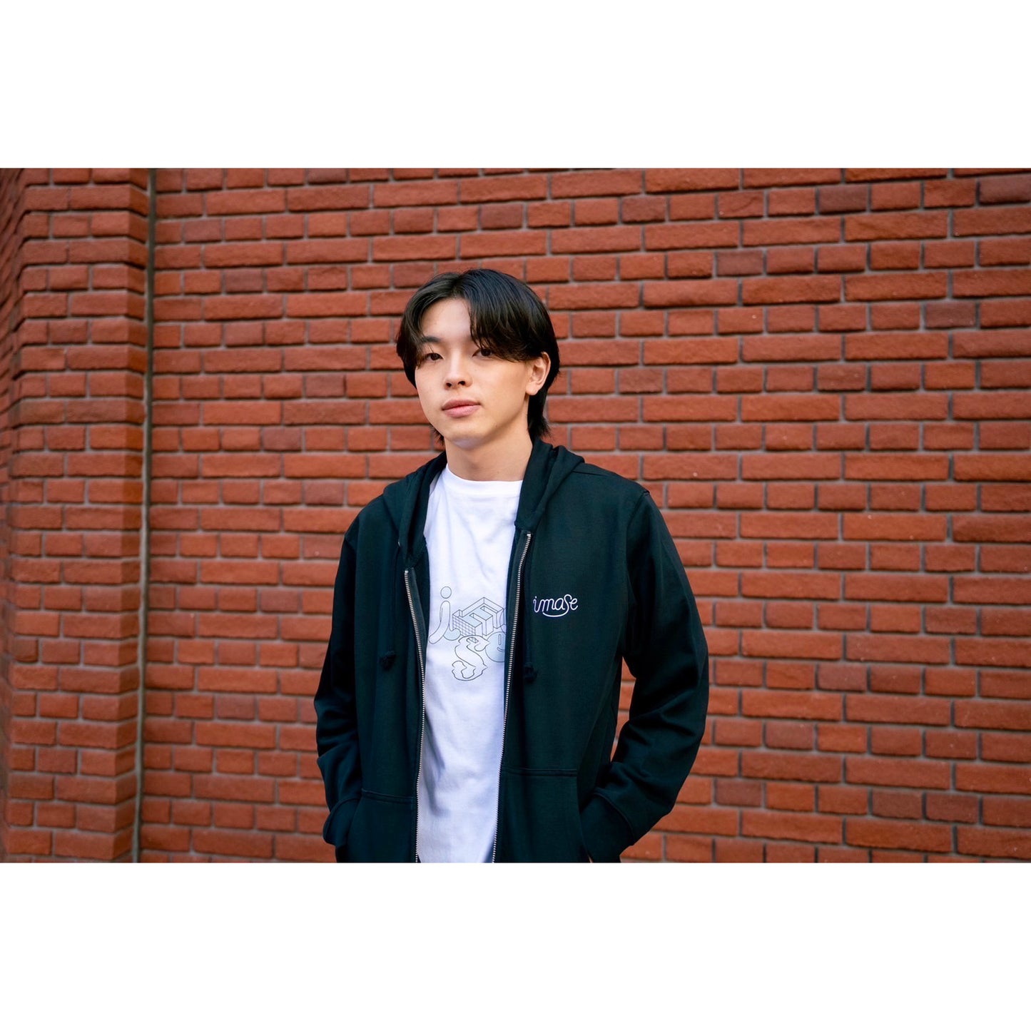 imase LOGO ZIP-UP HOODIE