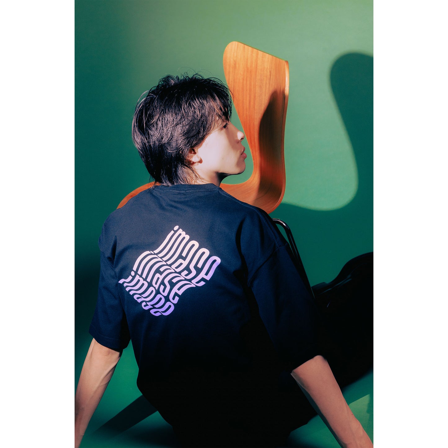 imase WAVE LOGO T-SHIRTS / BLACK