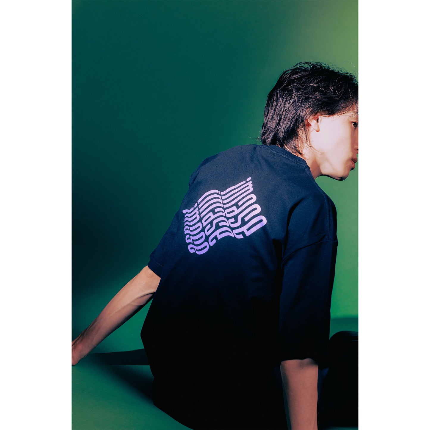 imase WAVE LOGO T-SHIRTS / BLACK