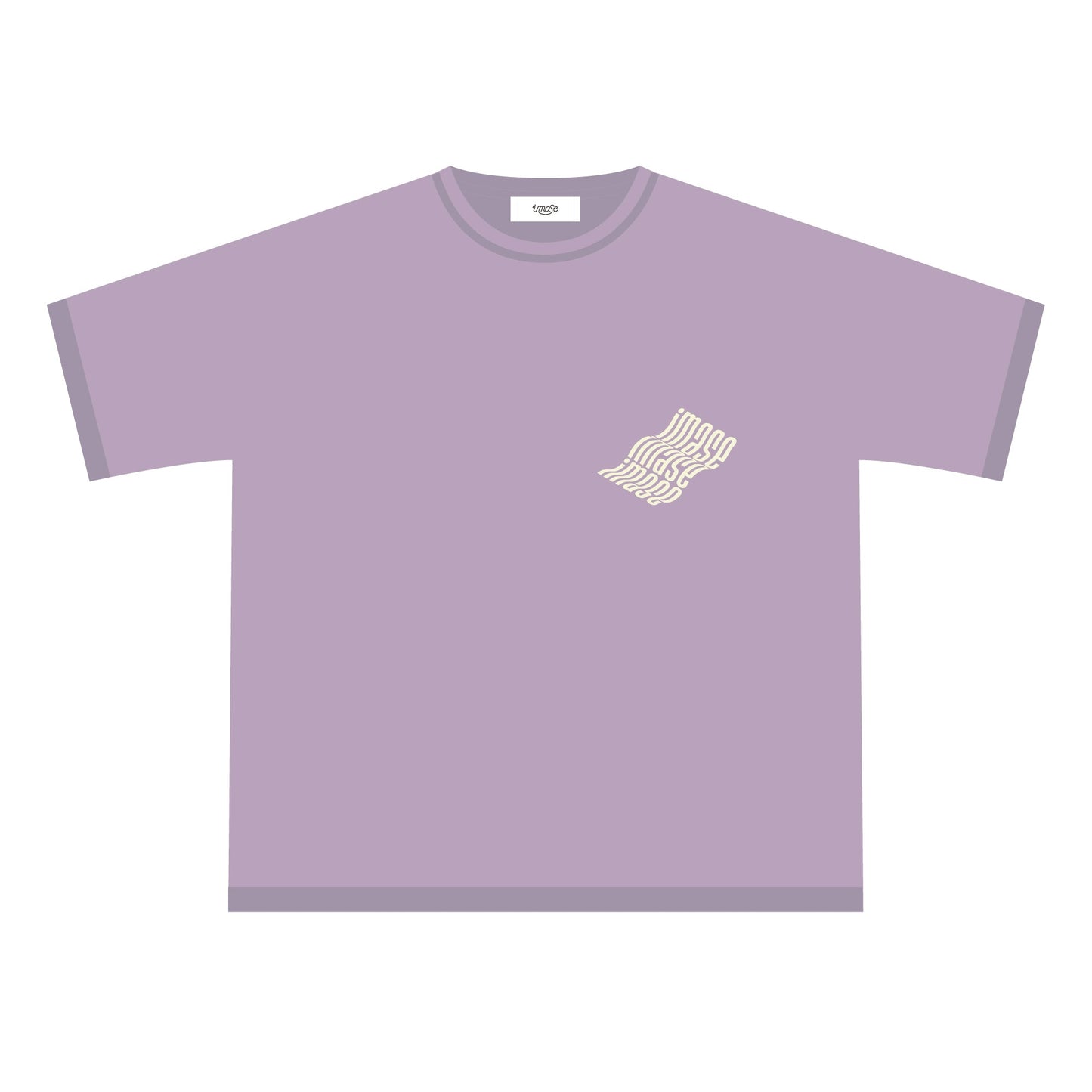 imase WAVE LOGO T-SHIRTS / ASH PURPLE