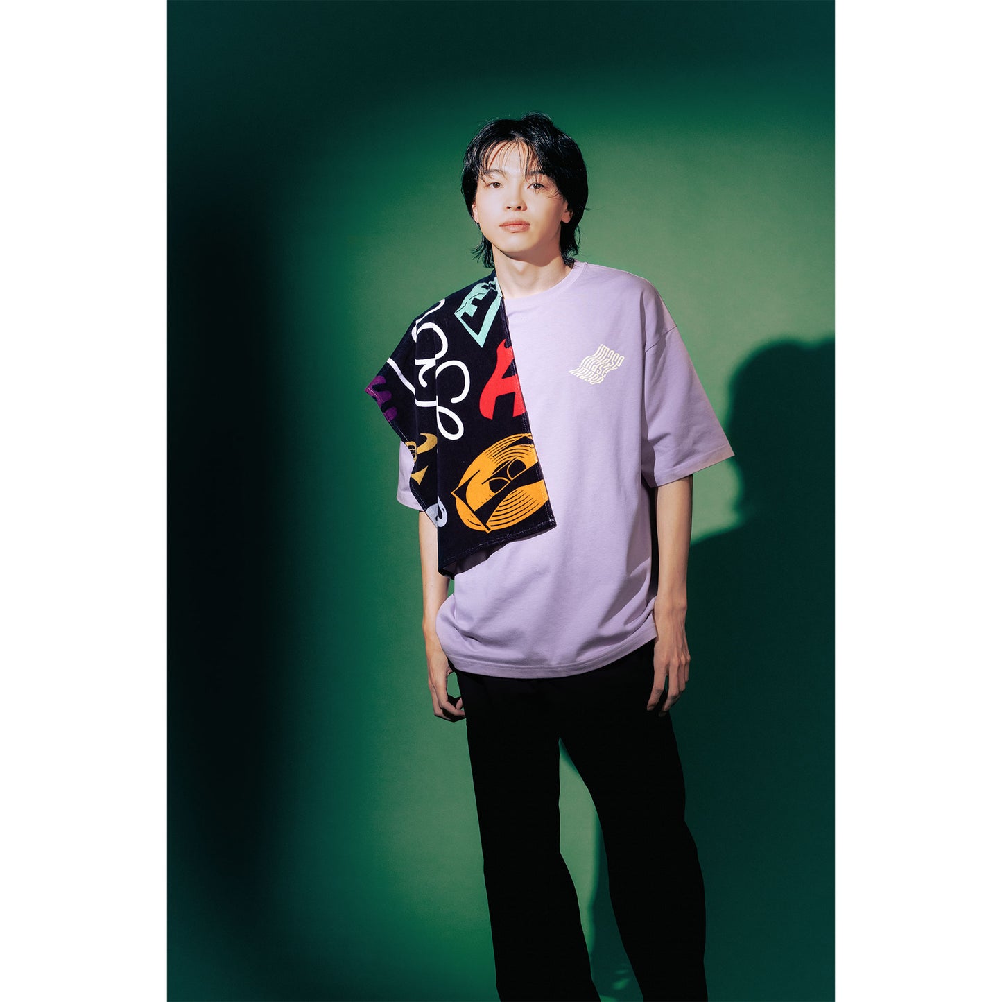 imase WAVE LOGO T-SHIRTS / ASH PURPLE