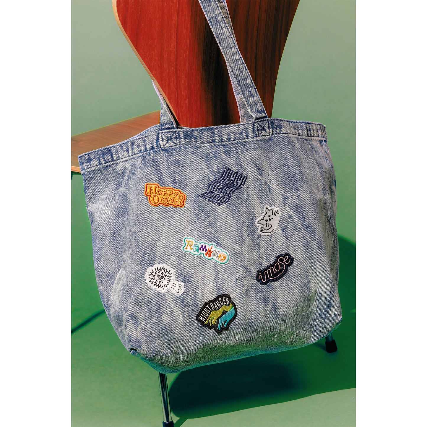imase WAVE LOGO TOTE BAG