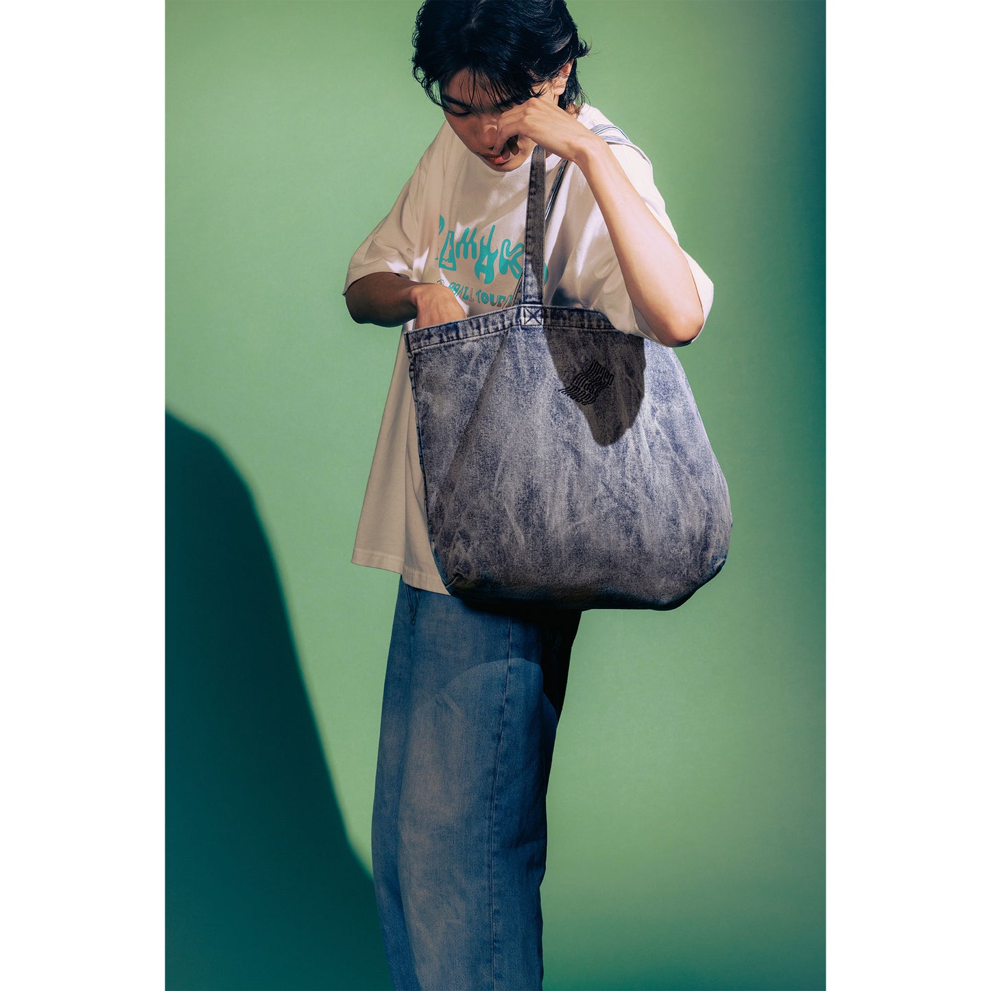 imase WAVE LOGO TOTE BAG