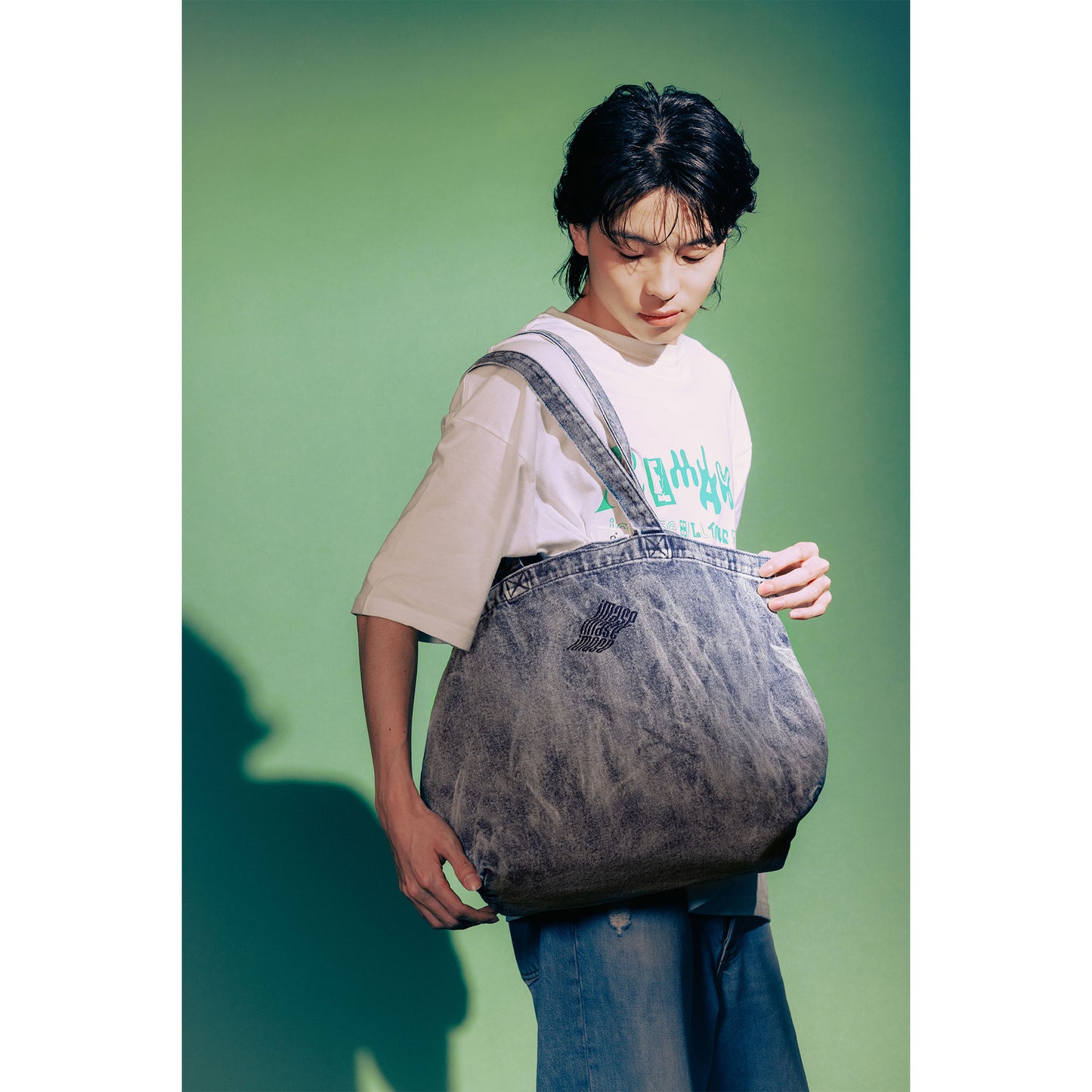 imase WAVE LOGO TOTE BAG
