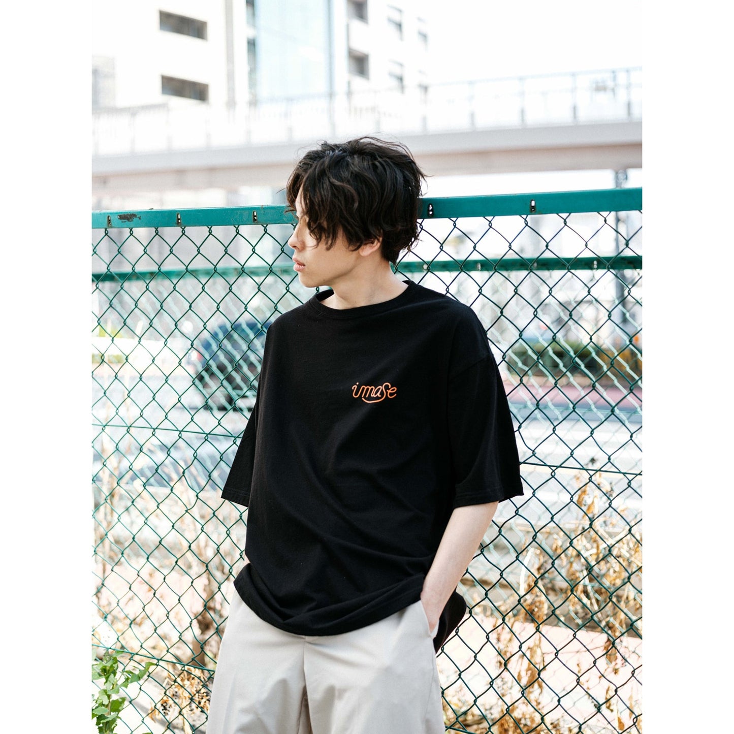 imase LOGO T-SHIRTS BLACK
