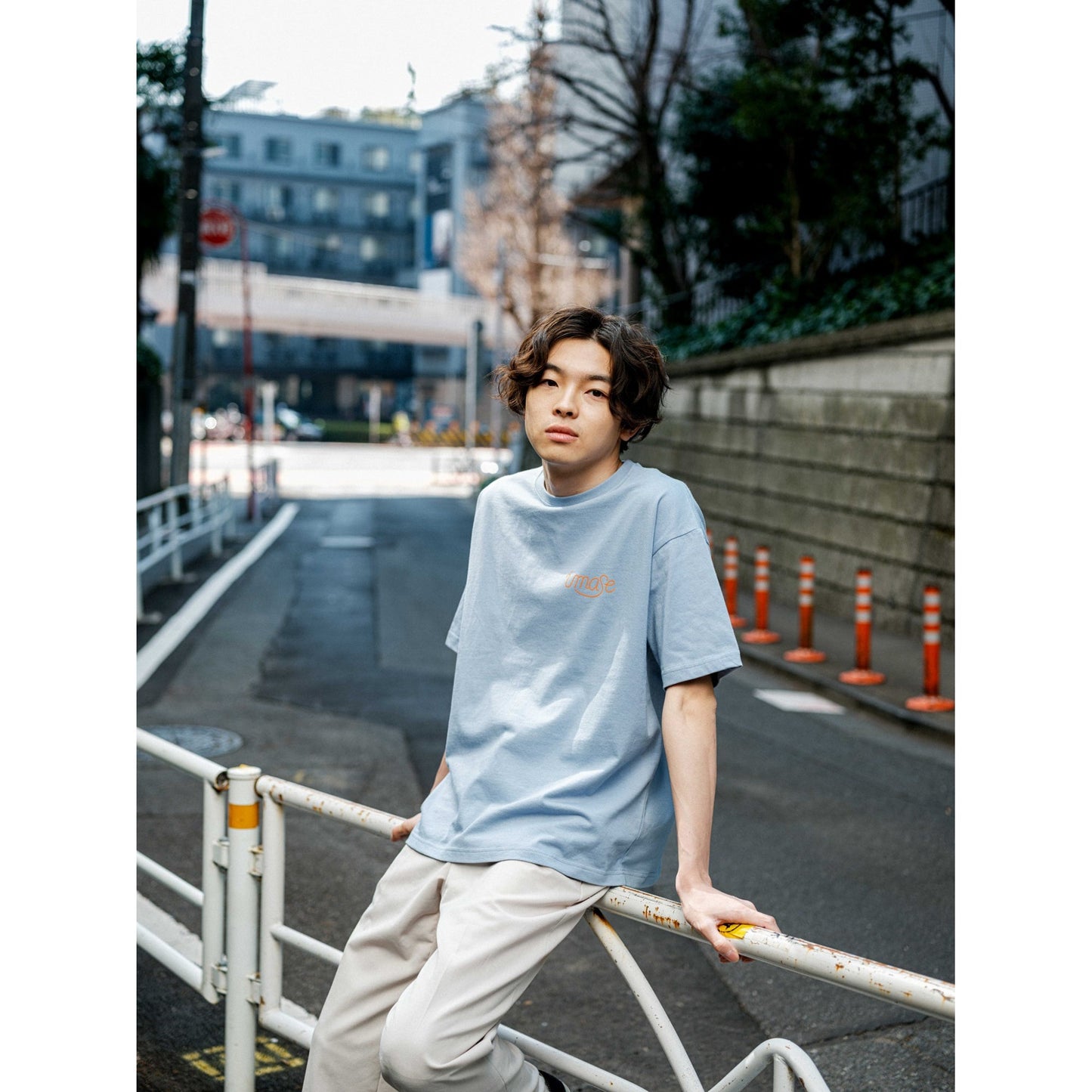 imase LOGO T-SHIRTS BLUE