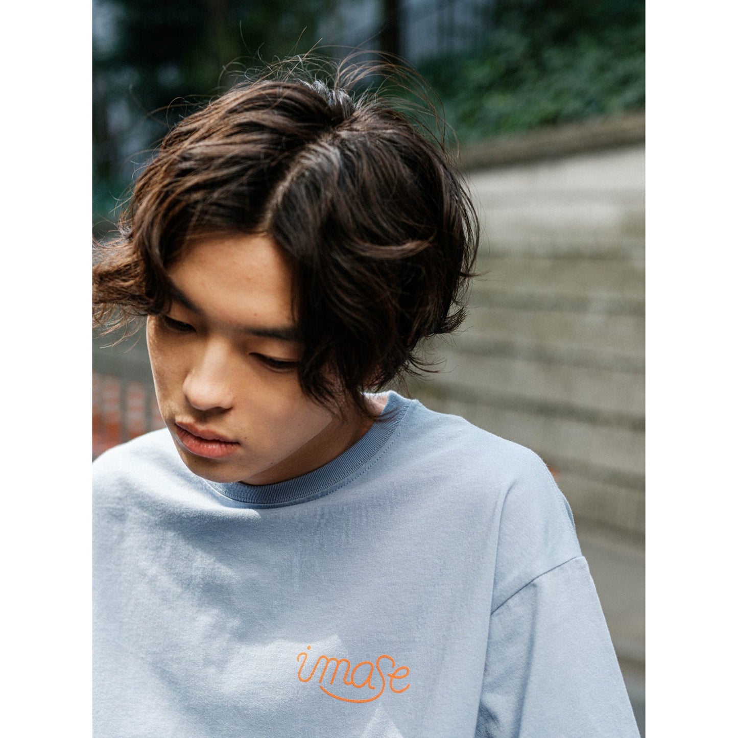 imase LOGO T-SHIRTS BLUE