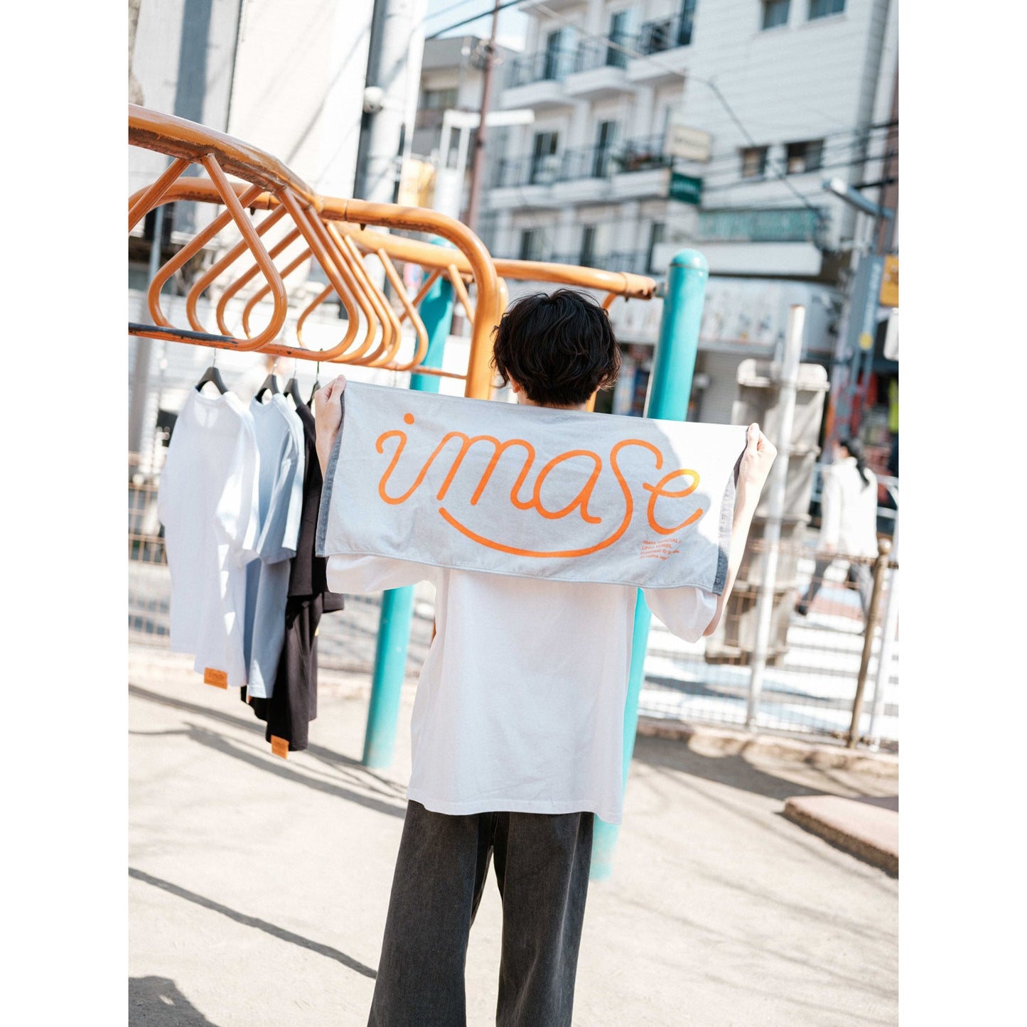 imase LOGO TOWEL GRAY