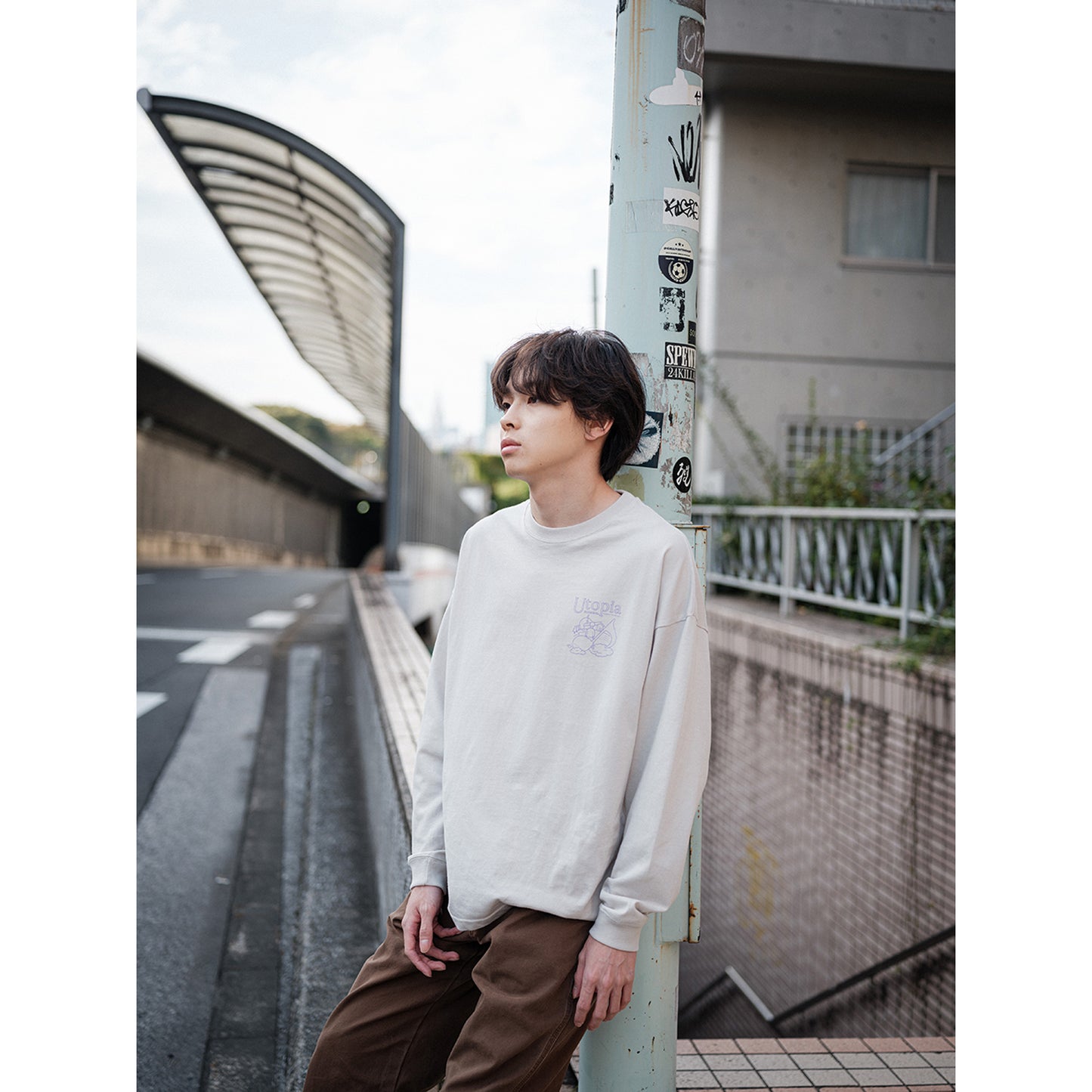 Utopia LONG T-SHIRTS OFF-WHITE