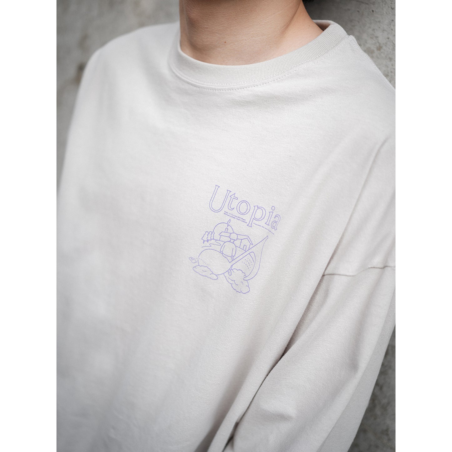 Utopia LONG T-SHIRTS OFF-WHITE
