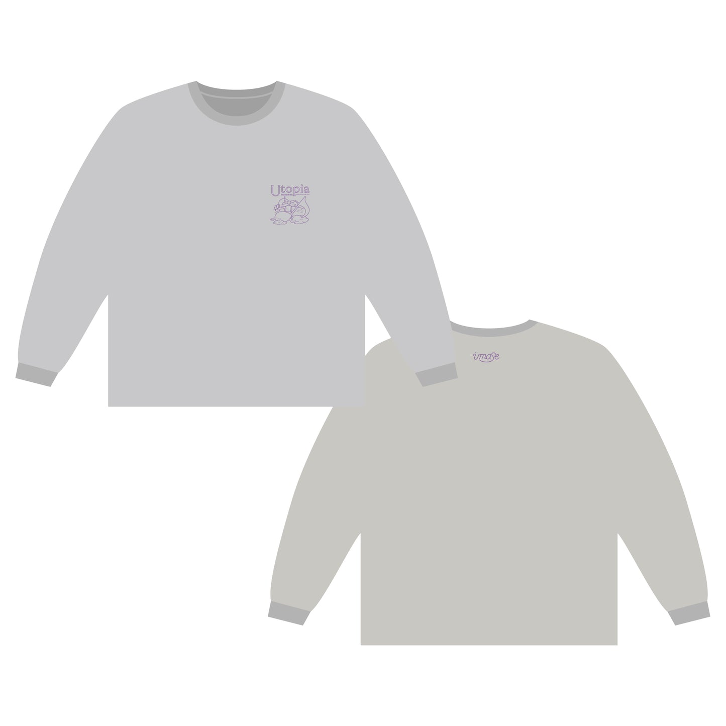 Utopia LONG T-SHIRTS OFF-WHITE