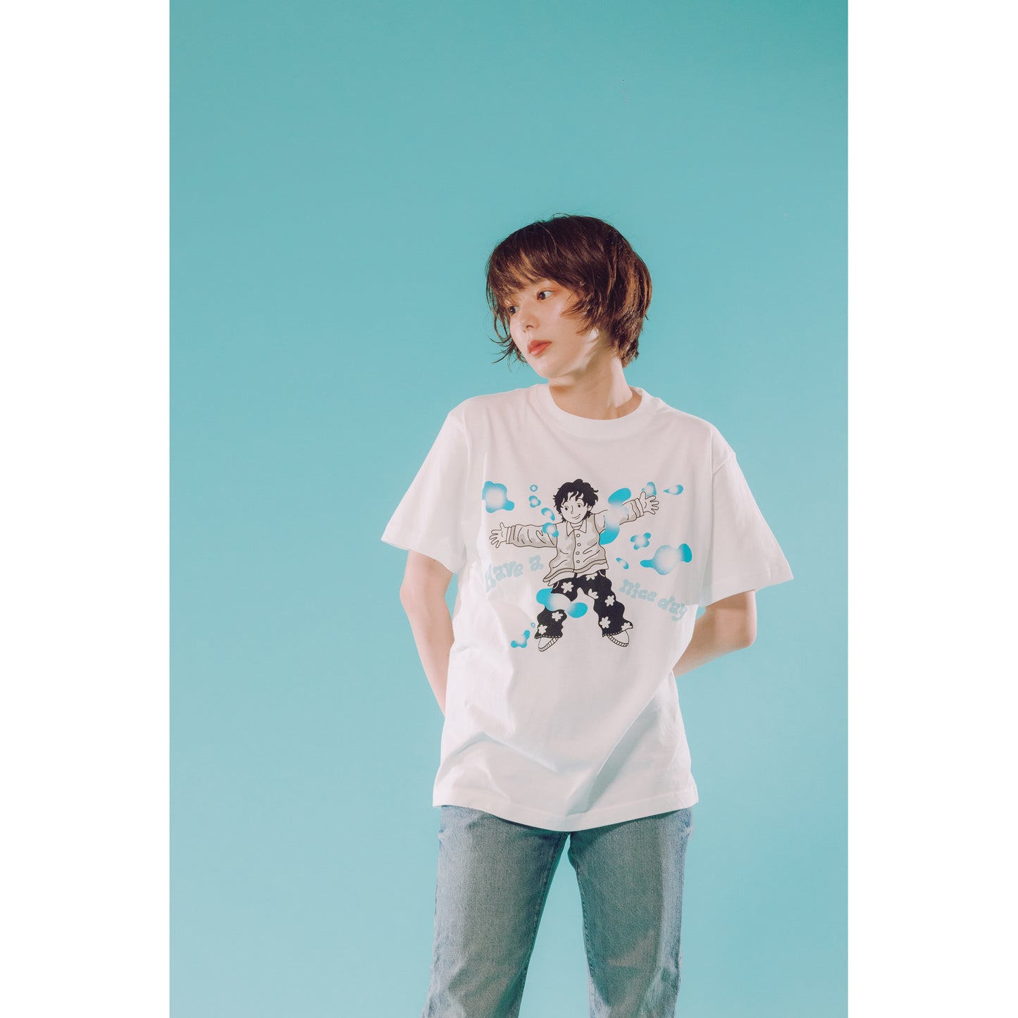 "Have a nice day" T-SHIRTS / WHITE