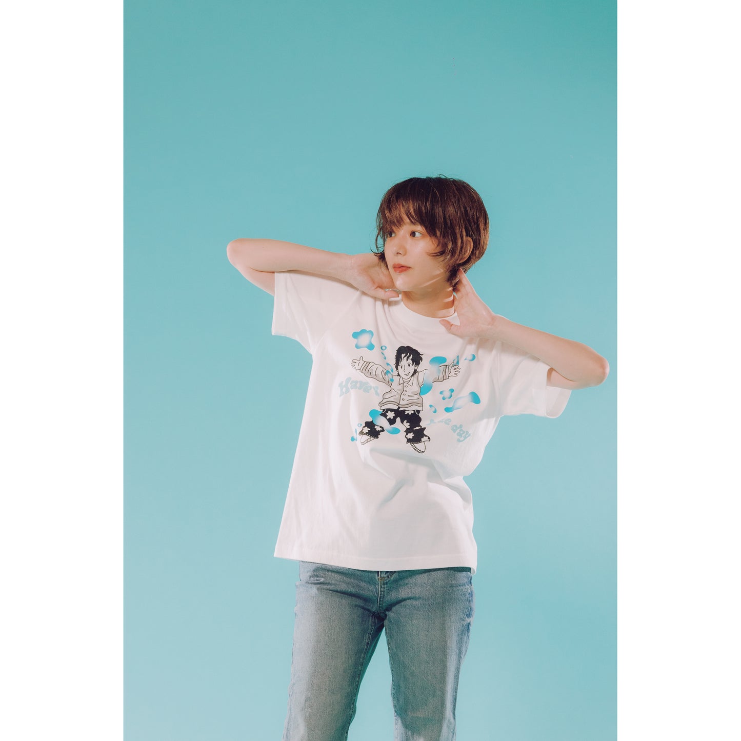"Have a nice day" T-SHIRTS / WHITE