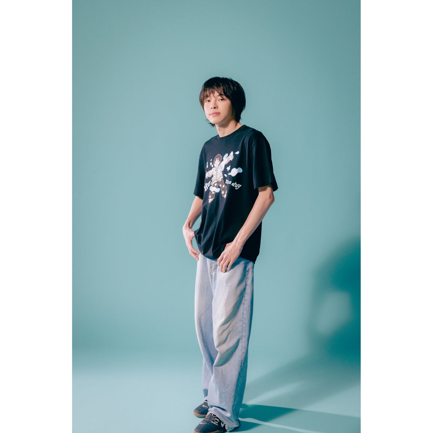 "Have a nice day" T-SHIRTS / BLACK