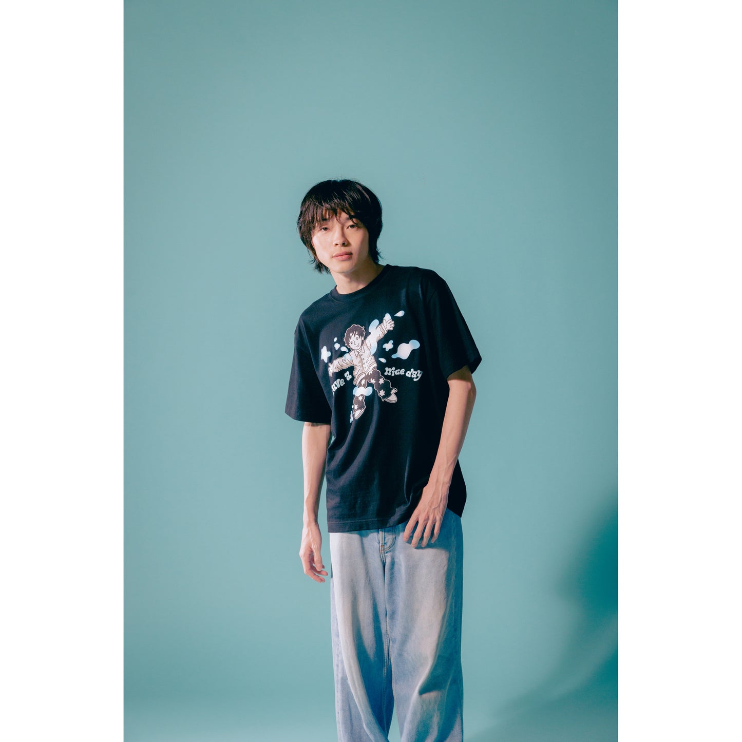 "Have a nice day" T-SHIRTS / BLACK