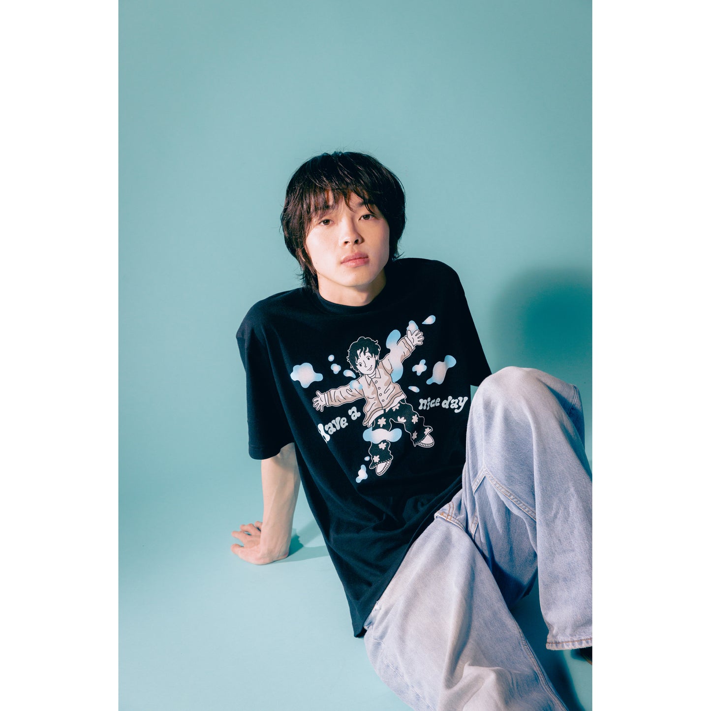 "Have a nice day" T-SHIRTS / BLACK