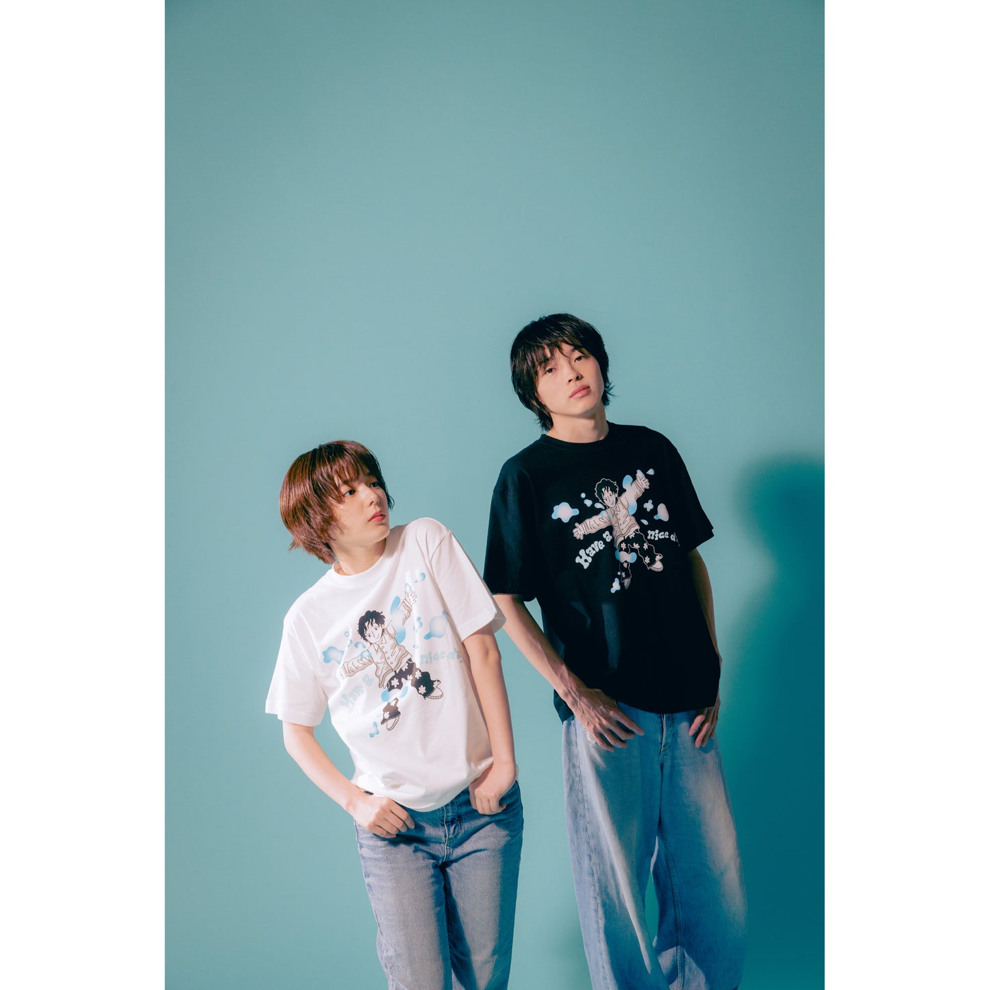 "Have a nice day" T-SHIRTS / BLACK