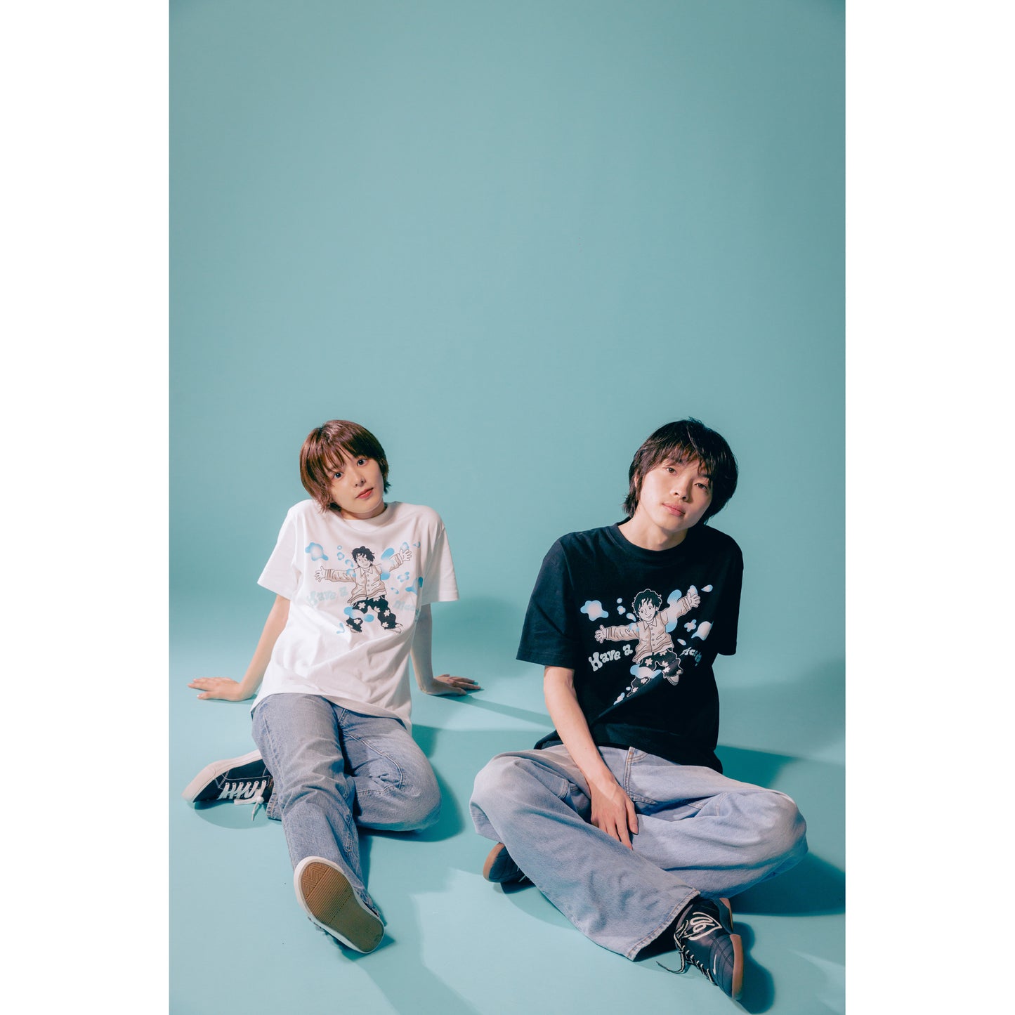 "Have a nice day" T-SHIRTS / BLACK