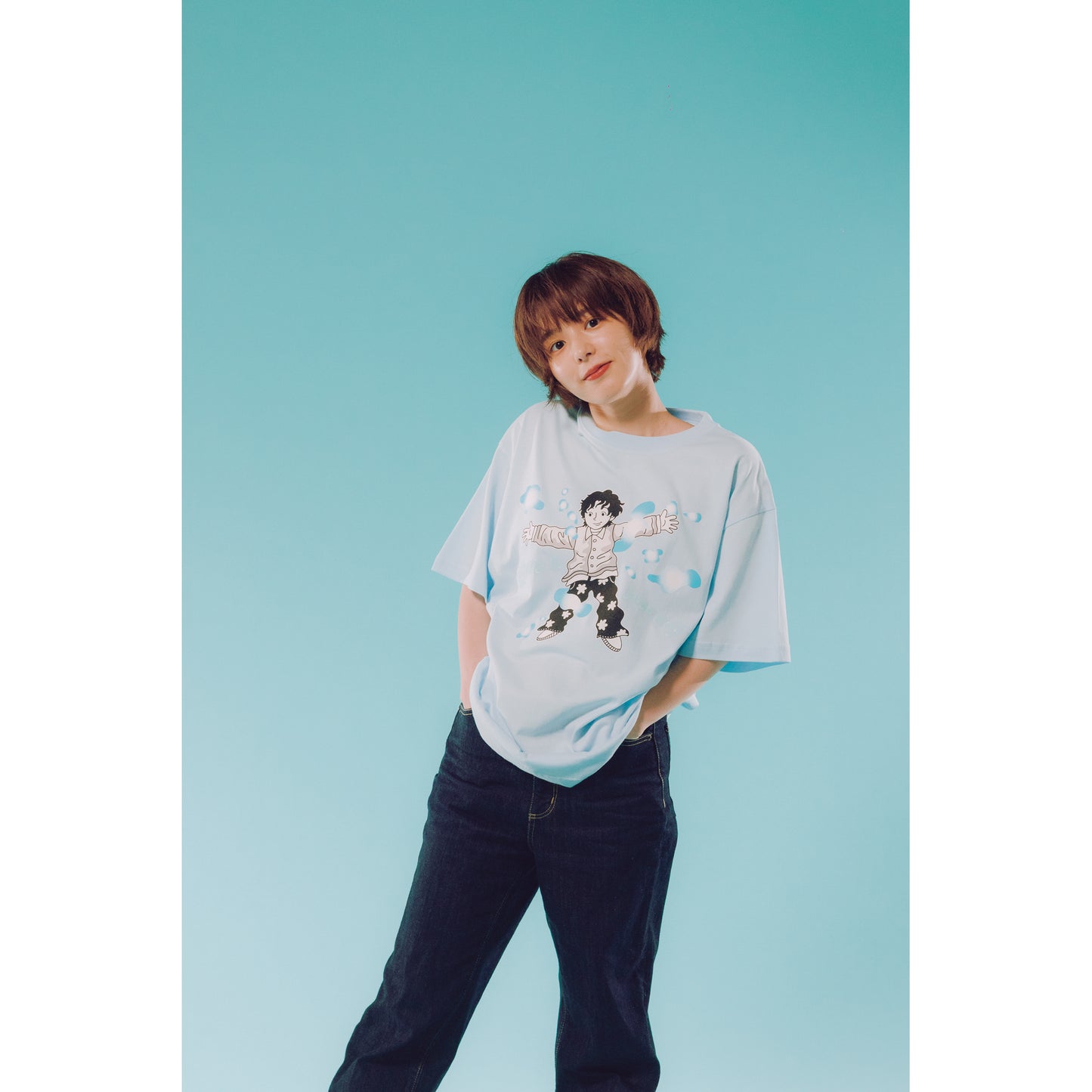 "Have a nice day" T-SHIRTS / LIGHT BLUE ※FC限定カラー