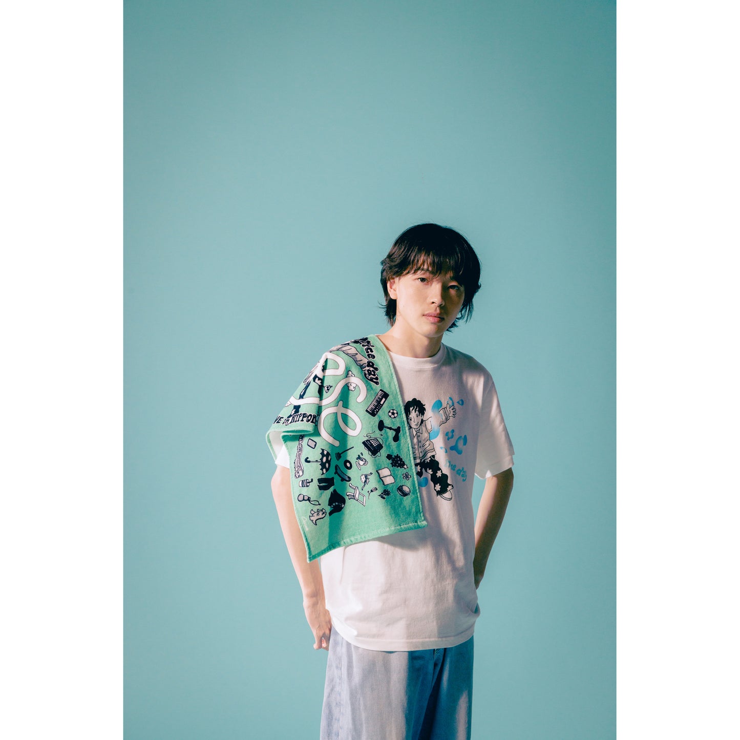 "Have a nice day" TOWEL / GREEN
