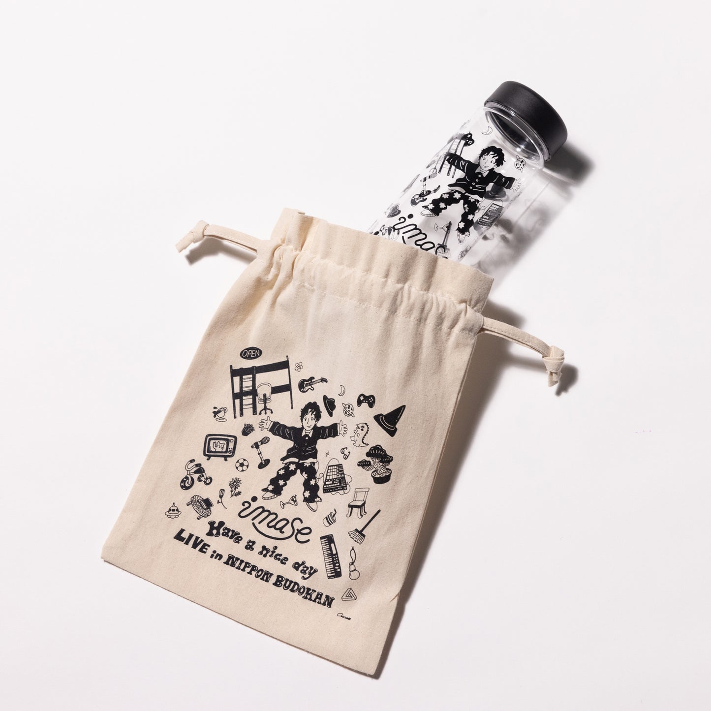 "Have a nice day" BOTTLE&POUCH SET